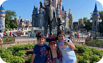 Family in Disneyland