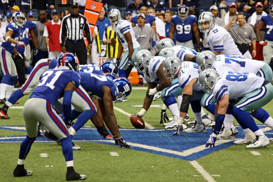 DALLAS - DEC 14: Taken in Texas Stadium on Sunday, December 14, 2008. Tony Romo and the Dallas Cowboys lineup against the NY Giants.